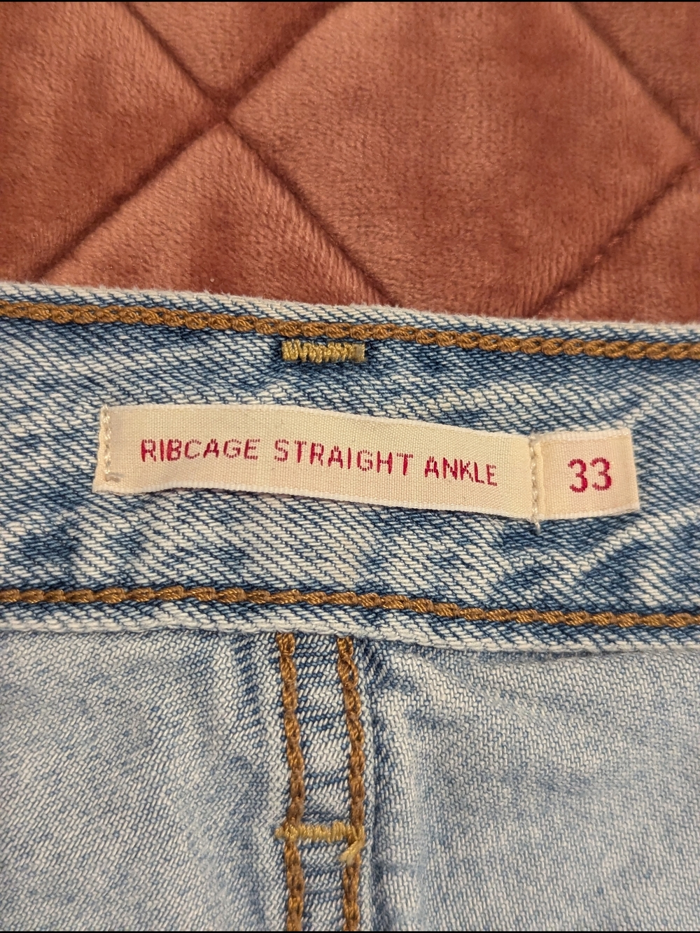 Light Blue Straight-Leg Levi's Jeans - Picture 4 of 5